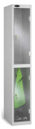2-Clear-Door-Steel-Locker-Anti-Theft-Security-Probe Probe 2 Door Polycarbonate Retail Security Locker