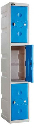 3-Door-Water-Resistant-Plastic-Locker 3-Door-Water-Resistant-Plastic-Locker