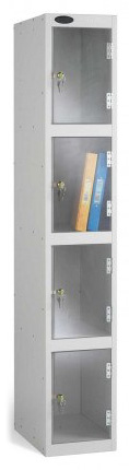 4-Clear-Door-Steel-Locker-Anti-Theft-Security-Probe Probe 4 Door Polycarbonate Retail Security Locker