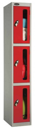 Probe 3 Door Vision Panel Retail Security Locker