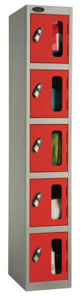 Probe 5 Door Vision Panel Retail Security Locker