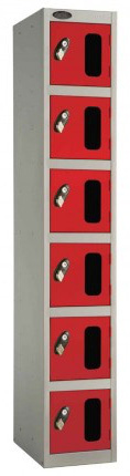 Probe 6 Door Vision Panel Retail Security Locker