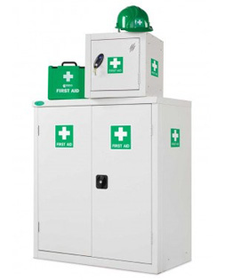 First-Aid-Low-Double-Door-Steel-Cabinet Probe 2 Door low Medical Cabinet