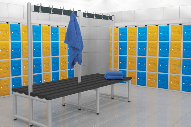 Plastic Lockers Installation at XXX Gym Plastic Lockers Installation at XXX Gym