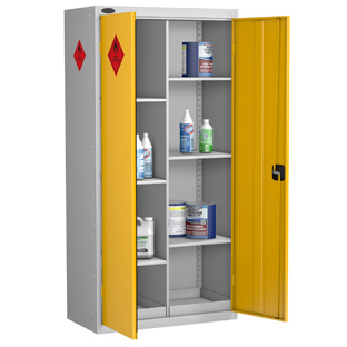 Haz-Cabinet-Stand-8-Comp-c Probe High 8 Compartment Hazardous Substance Cabinet