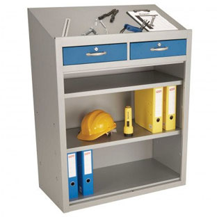 Lectern-Workstation-Open-Cabinet Probe Lectern standing desk open storage