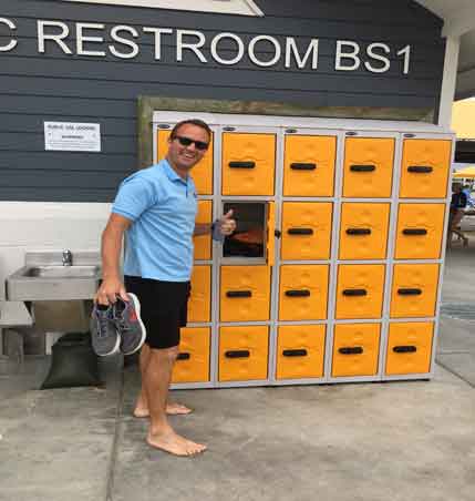 Long-Beach---Ultrabox-Lockers---1st-Patron Probe Ultrabox Plastic lockers in use