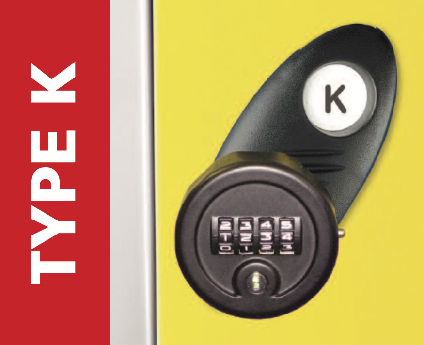 Probe Type K Black Combination Lock